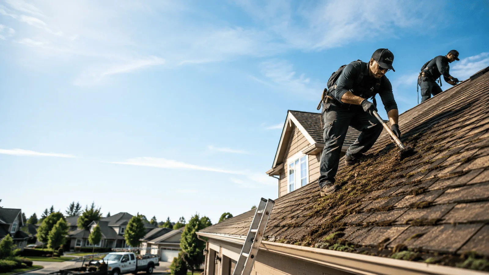 Roof Moss Removal in Shamrock, TX near me